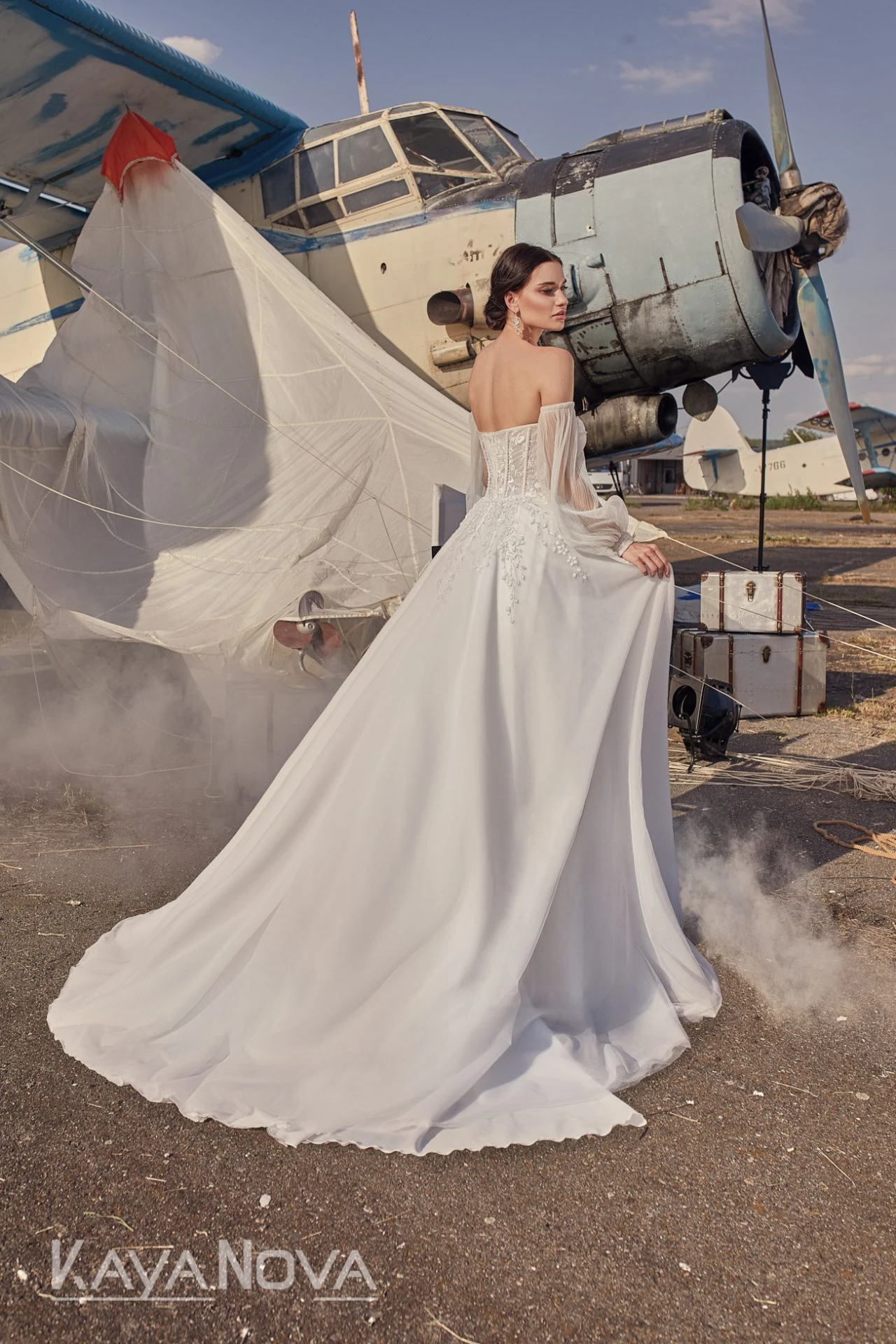 Robe De Mariée Bustier Blanche Robe De Mariée Bustier Blanche -Soiree Blanche Boutique Constanza4