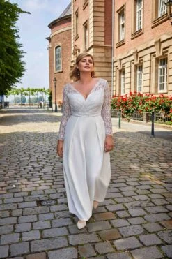 Combinaison Mariage Grande Taille -Soiree Blanche Boutique Consuelo26
