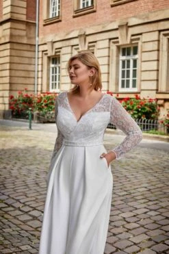 Combinaison Mariage Grande Taille -Soiree Blanche Boutique Consuelo6