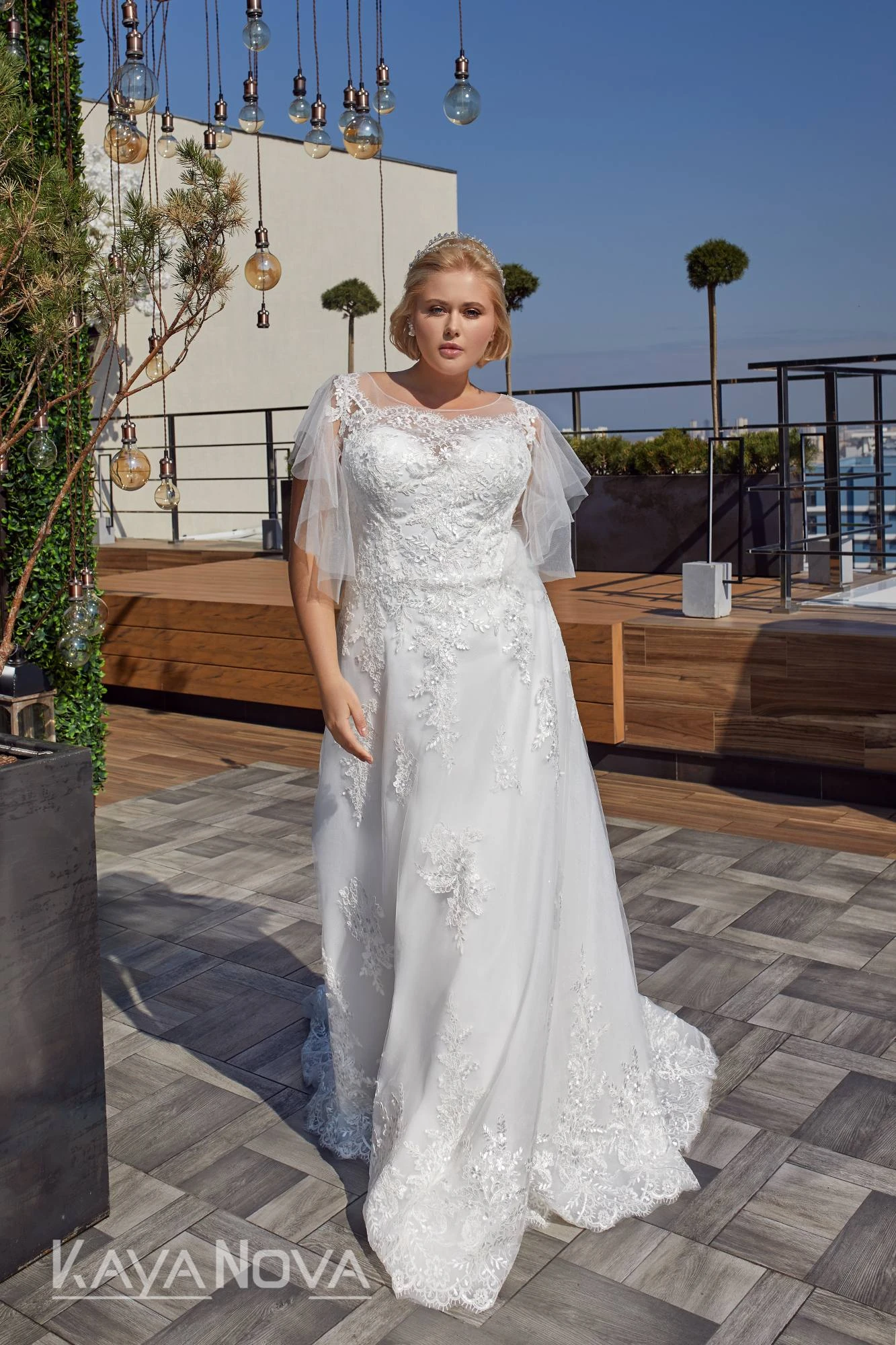 Robe De Mariée Grande Taille Col Bateau Robe De Mariée Grande Taille Col Bateau -Soiree Blanche Boutique Cora2