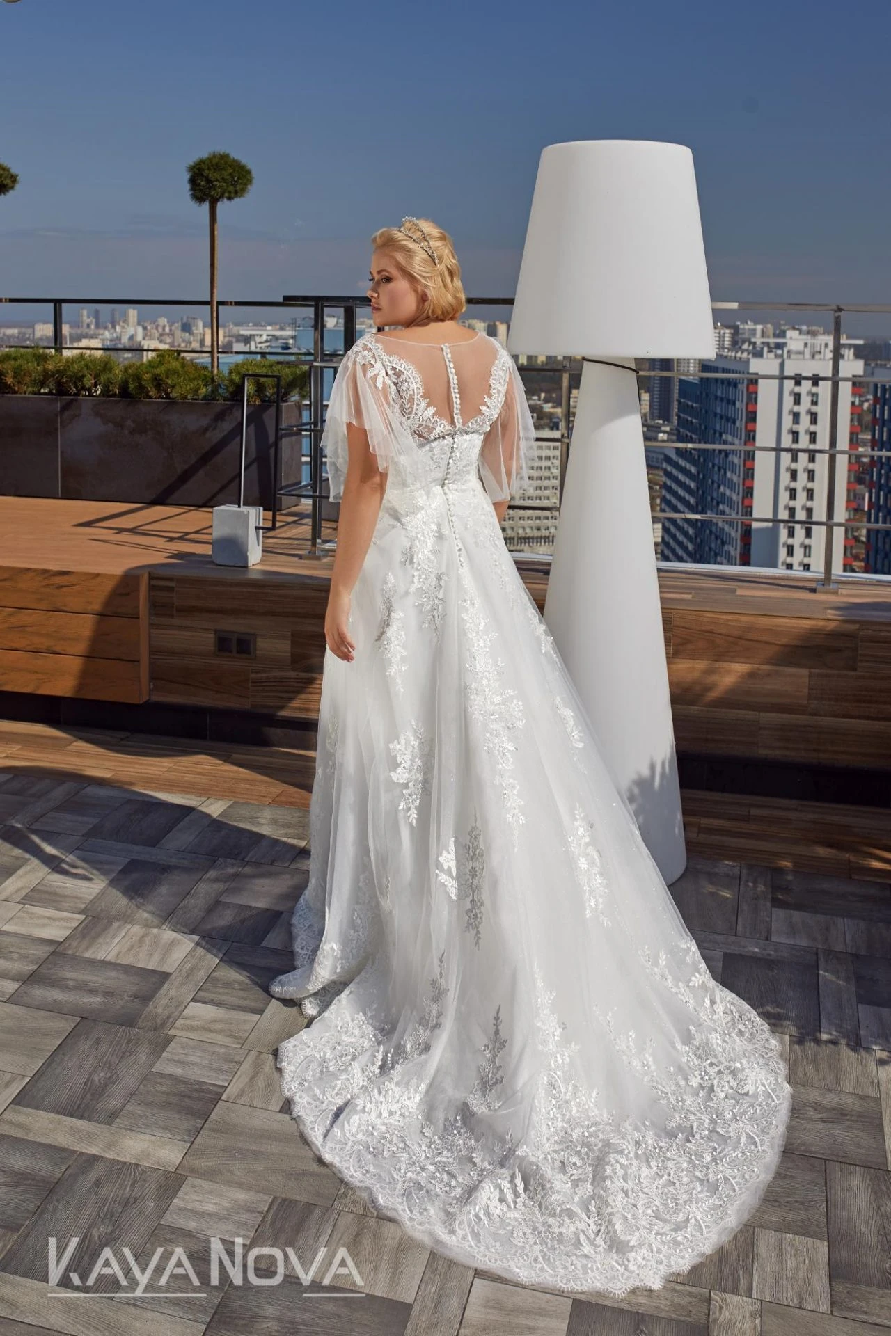 Robe De Mariée Grande Taille Col Bateau Robe De Mariée Grande Taille Col Bateau -Soiree Blanche Boutique Cora4