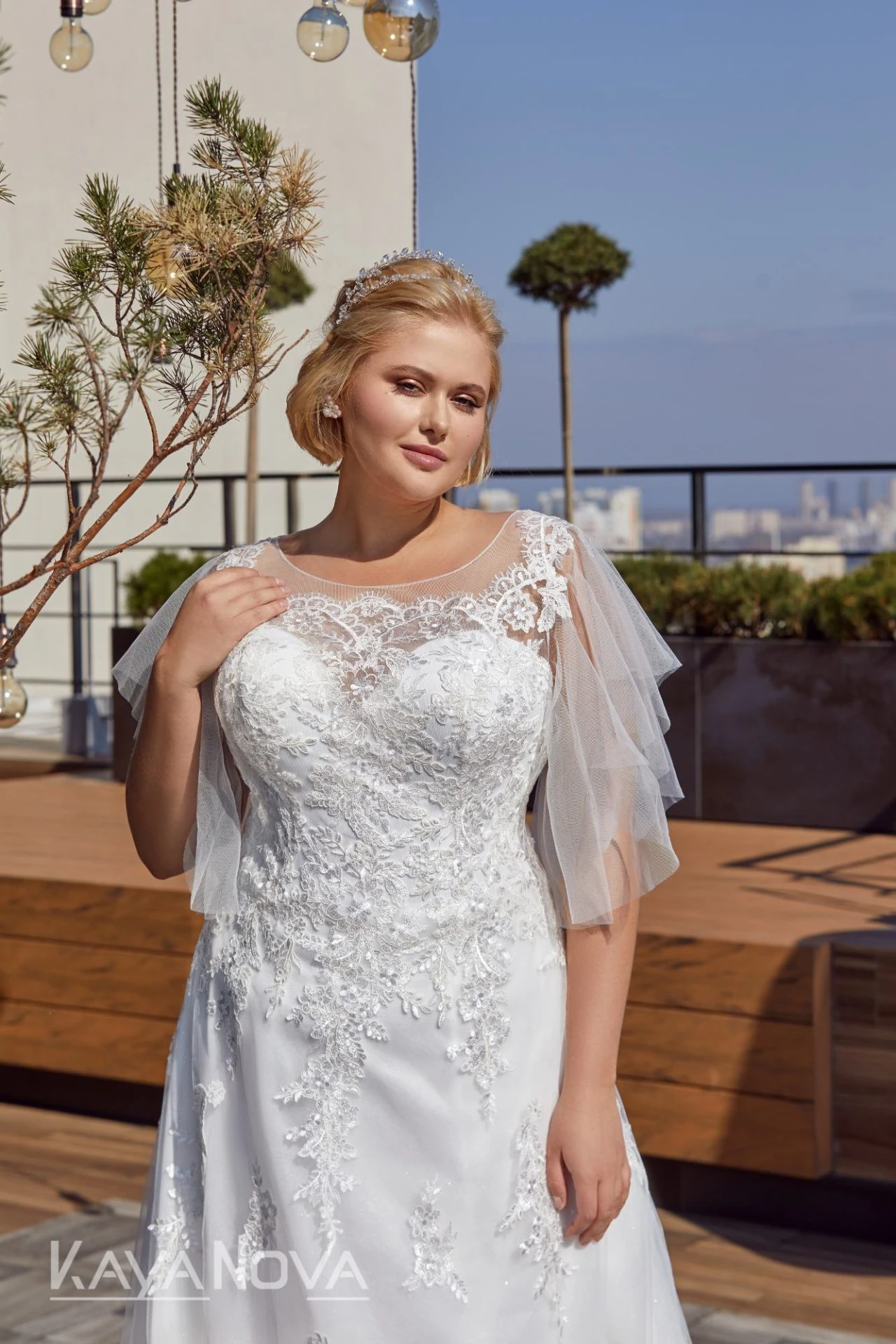 Robe De Mariée Grande Taille Col Bateau Robe De Mariée Grande Taille Col Bateau -Soiree Blanche Boutique Cora5