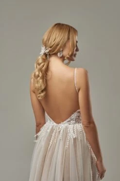 Robe De Mariée Champagne -Soiree Blanche Boutique Deina4