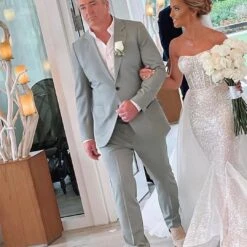 Robe De Mariée Fourreau Brillante A Traîne Détachable En Tulle -Soiree Blanche Boutique Design sans titre 55 1