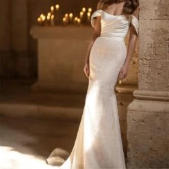 Robe De Mariée Sirène Avec Traîne -Soiree Blanche Boutique Design sans titre 68