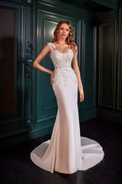 Robe Sirène Mariage -Soiree Blanche Boutique Diletta12