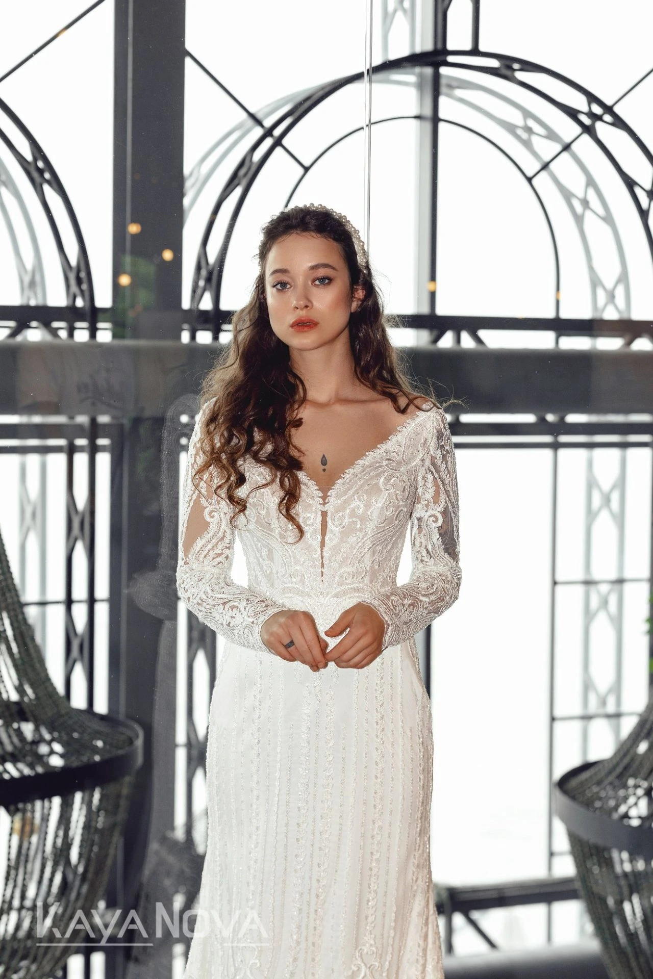 Robe De Mariée Sirène Manche Longue Illusion Blanche Robe De Mariée Sirène Manche Longue Illusion Blanche -Soiree Blanche Boutique Dulce