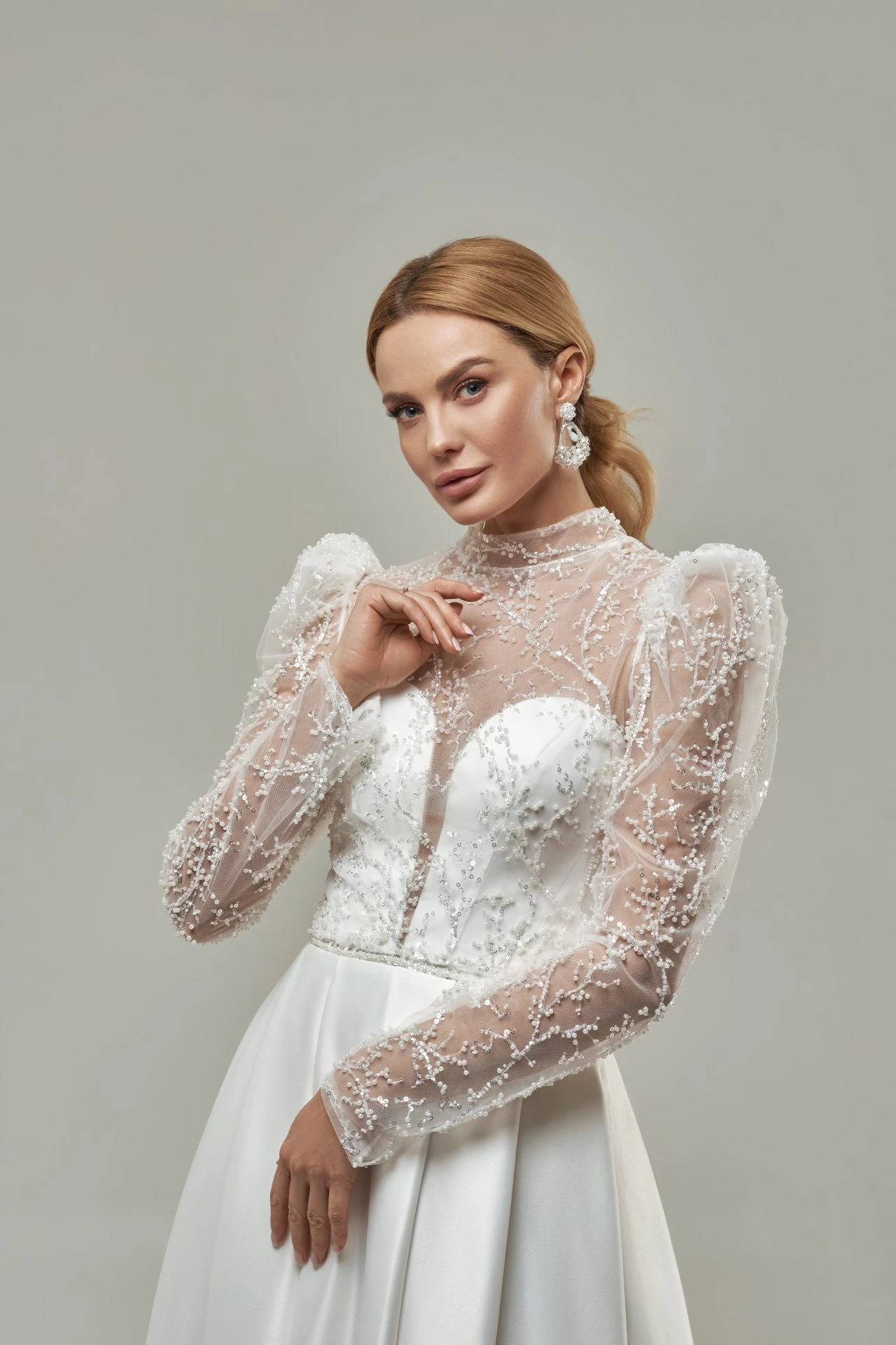 Robe De Mariée Illusion 2 Pièces Robe De Mariée Illusion 2 Pièces -Soiree Blanche Boutique Enrica20B1