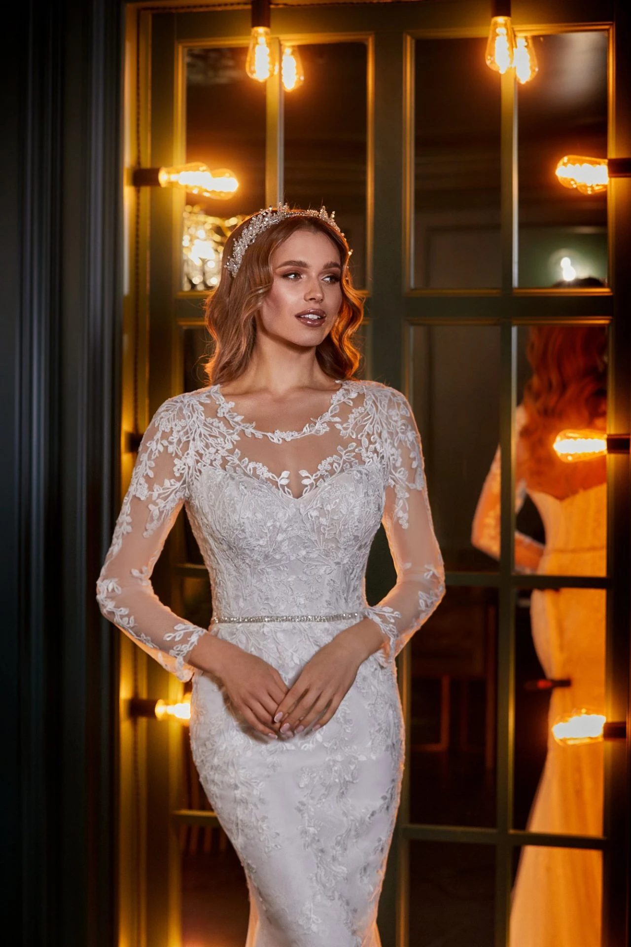 Robe De Mariée Sirène Blanche Robe De Mariée Sirène Blanche -Soiree Blanche Boutique Flaminia33