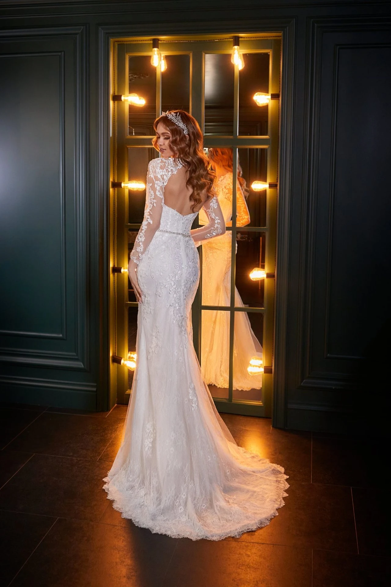 Robe De Mariée Sirène Blanche Robe De Mariée Sirène Blanche -Soiree Blanche Boutique Flaminia49