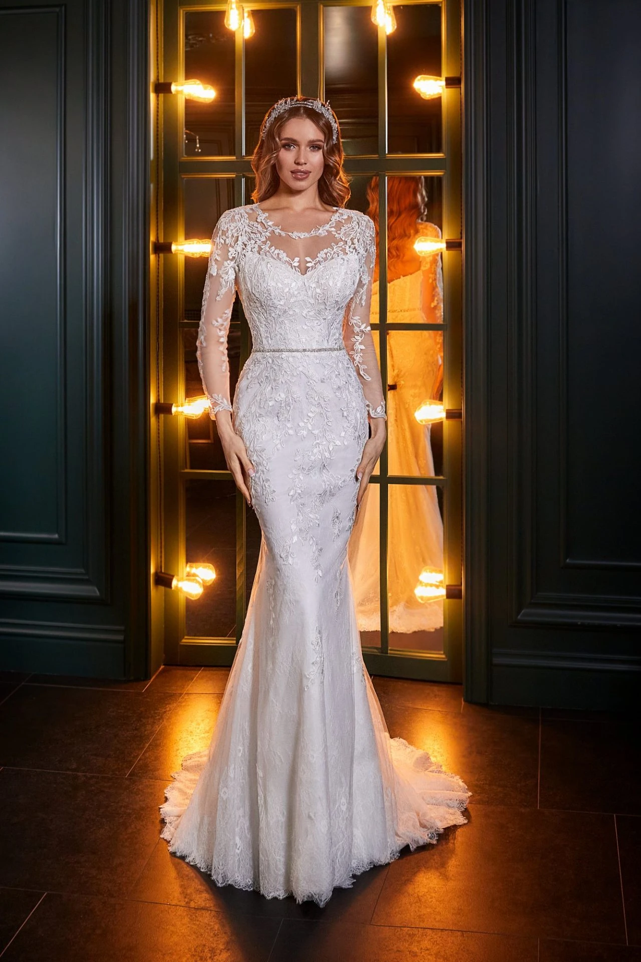 Robe De Mariée Sirène Blanche Robe De Mariée Sirène Blanche -Soiree Blanche Boutique Flaminia94