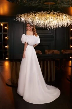Robe De Mariée Jupe Et Haut -Soiree Blanche Boutique Giada48