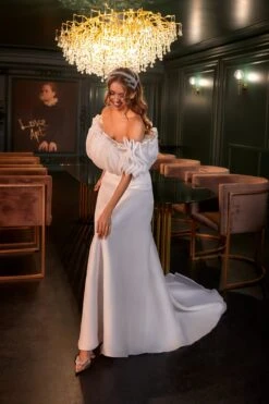Robe De Mariée Jupe Et Haut -Soiree Blanche Boutique Giada7
