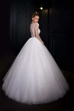 Robe De Mariée Trapèze Blanche 6 Robe De Mariée Trapèze Blanche -Soiree Blanche Boutique Hortense6