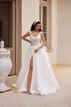 Robe De Mariée Longue Blanche -Soiree Blanche Boutique IMG 2237202