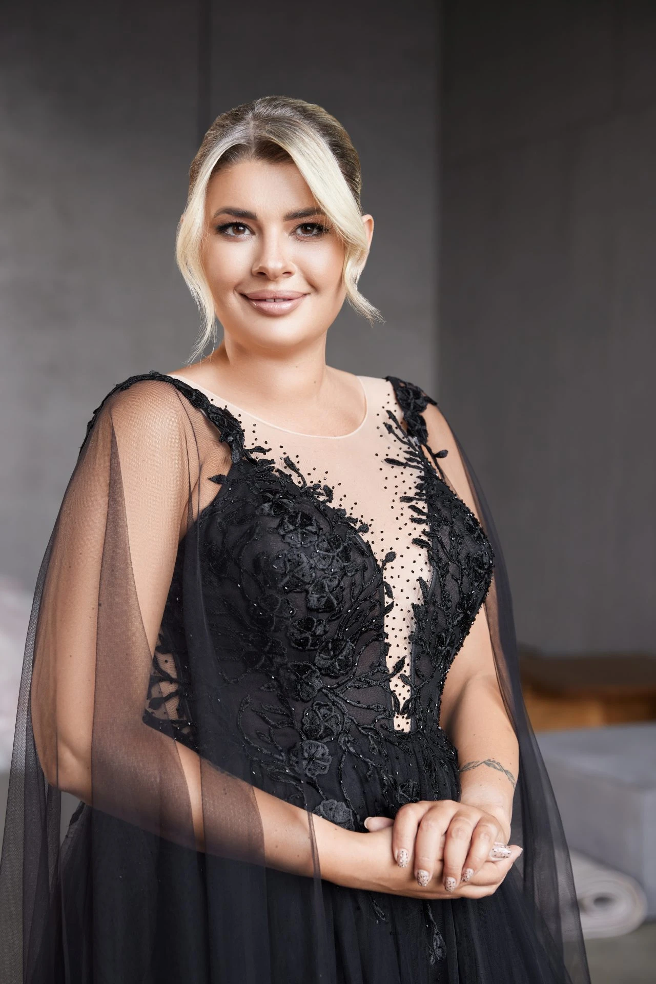 Robe De Mariée Noire Grande Taille Robe De Mariée Noire Grande Taille -Soiree Blanche Boutique IMG 8064