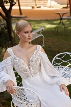 Robe De Mariée Bohème Florale Blanche -Soiree Blanche Boutique IMG 88312025