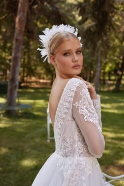 Robe De Mariée Princesse Col V 6 Robe De Mariée Princesse Col V -Soiree Blanche Boutique IMG 9553202