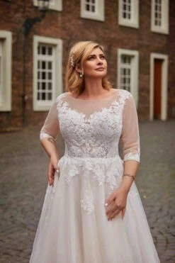 Robe De Mariée Tulle Grande Taille -Soiree Blanche Boutique Iria4