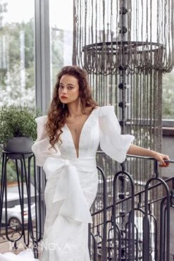 Robe De Mariée Originale Sexy Blanche -Soiree Blanche Boutique Jade1