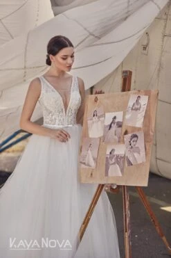 Robe De Mariée Princesse Bohème -Soiree Blanche Boutique Leona1