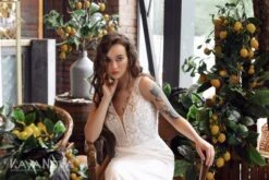 Robe De Mariée Sirène Bohème -Soiree Blanche Boutique Lia4