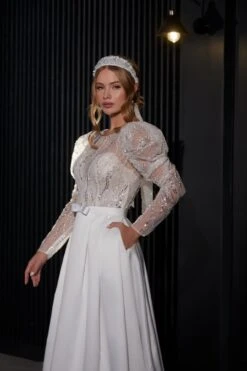 Robe De Mariée Hiver 6 Robe De Mariée Hiver -Soiree Blanche Boutique Lucie2