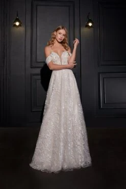 Robe De Mariée Romantique Bohème A Dentelle -Soiree Blanche Boutique Margaux