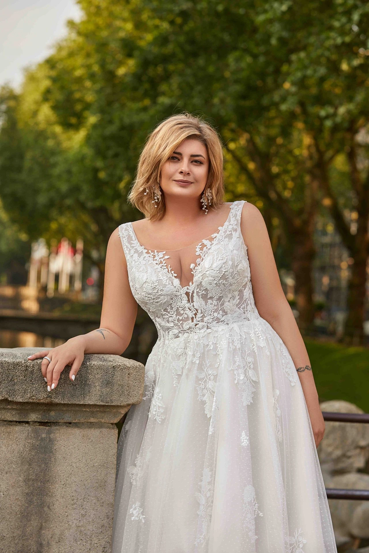 Robe De Mariée Champêtre Grande Taille Robe De Mariée Champêtre Grande Taille -Soiree Blanche Boutique Nerea23