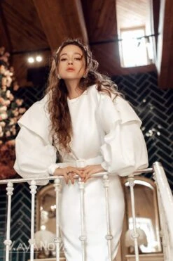 Robe De Mariée Courte Rock -Soiree Blanche Boutique Ramona2