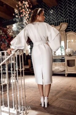 Robe De Mariée Courte Rock -Soiree Blanche Boutique Ramona3