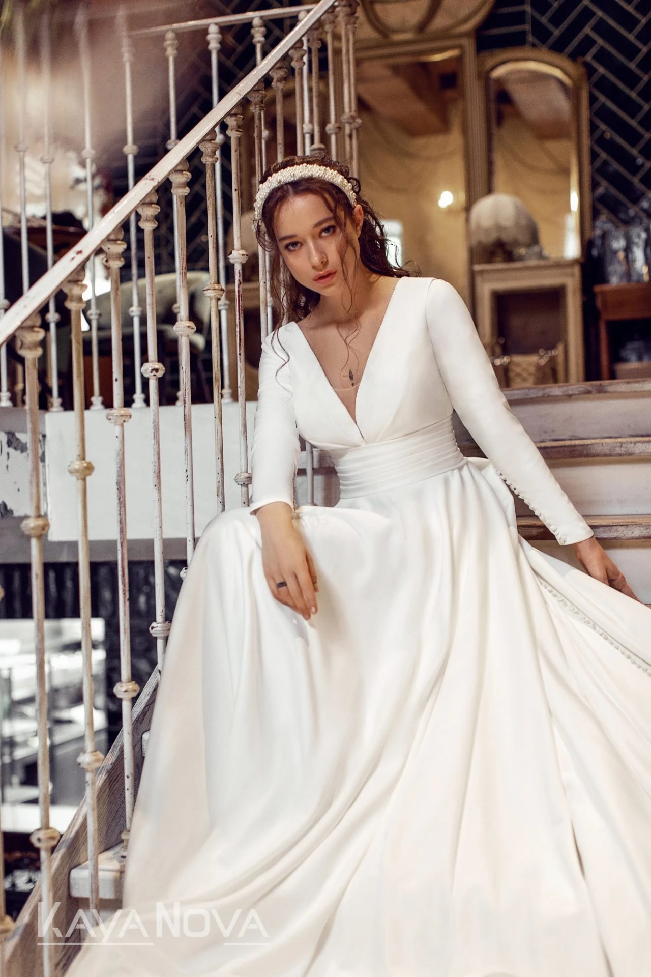 Robe De Mariée Vintage Robe De Mariée Vintage -Soiree Blanche Boutique Reyna2