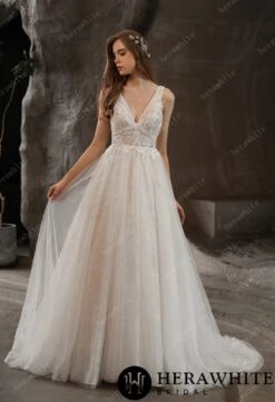 Robe De Mariée Dentelle Bohème Chic -Soiree Blanche Boutique Robe De Mariee Dentelle Boheme Chic profil