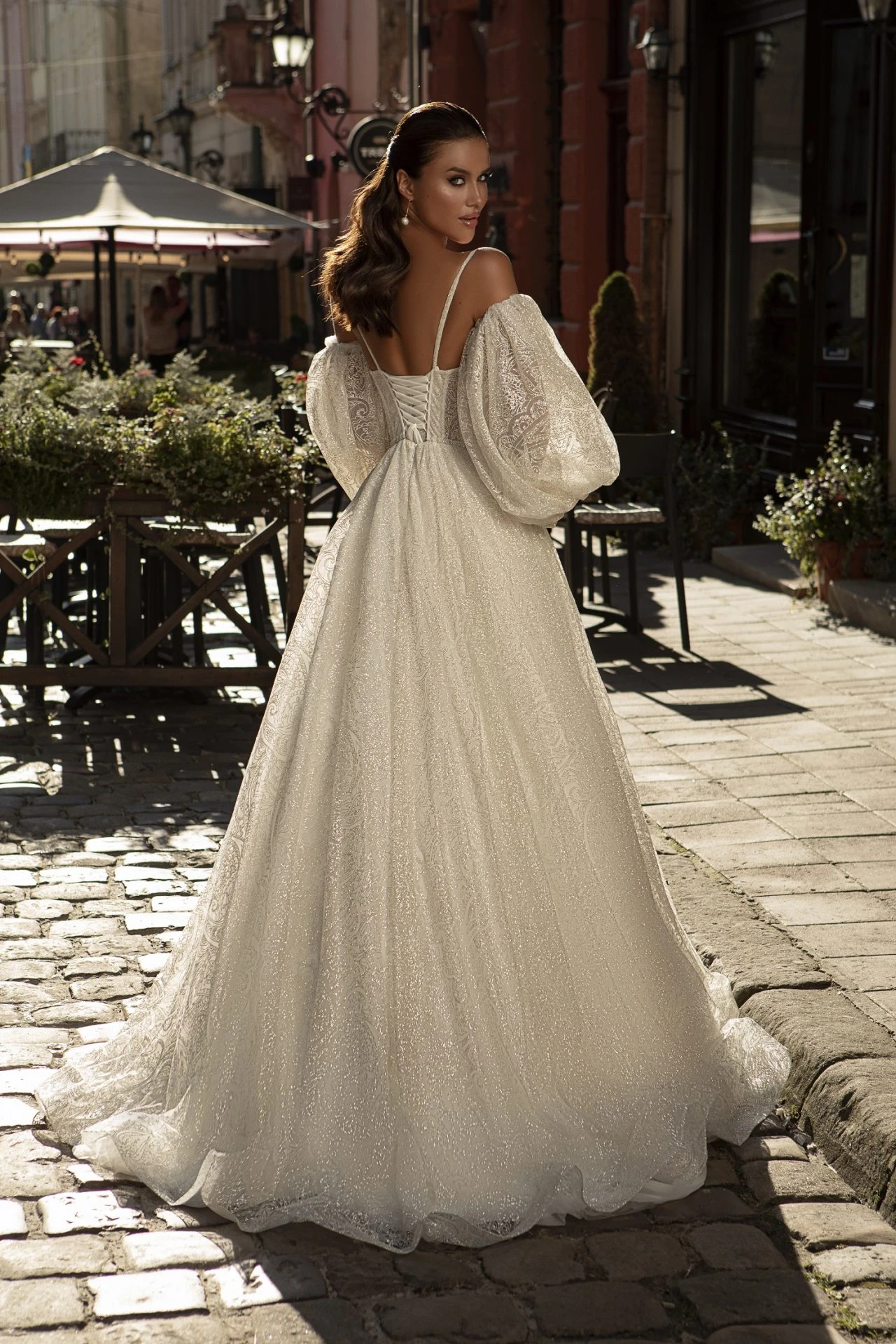 Robe De Mariée Paillette Robe De Mariée Paillette -Soiree Blanche Boutique Robe De Mariee Paillette dos
