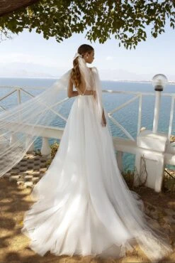 Robe De Mariée Princesse Avec Traîne -Soiree Blanche Boutique Robe De Mariee Princesse Avec Traine dos