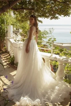 Robe De Mariée Princesse Bohème Blanche 5 Robe De Mariée Princesse Bohème Blanche -Soiree Blanche Boutique Robe De Mariee Princesse Boheme Blanche dos