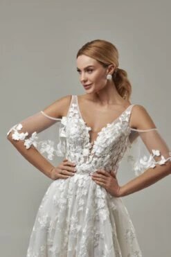 Robe De Mariée Bohème Sexy Dos Nu Blanche -Soiree Blanche Boutique Saturia1
