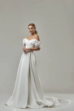 Robe De Mariée Fluide Bohème Blanche 6 Robe De Mariée Fluide Bohème Blanche -Soiree Blanche Boutique Simplicia