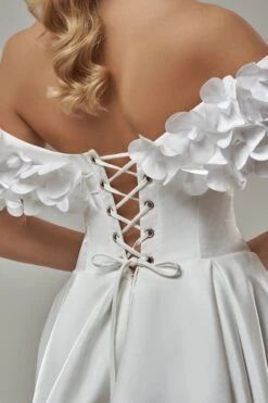 Robe De Mariée Fluide Bohème Blanche 5 Robe De Mariée Fluide Bohème Blanche -Soiree Blanche Boutique Simplicia4