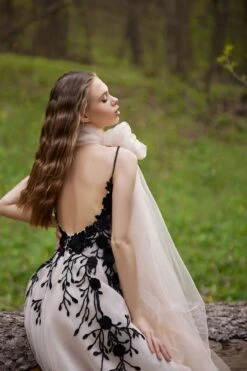 Robe De Mariée Blanche Et Noire 5 Robe De Mariée Blanche Et Noire -Soiree Blanche Boutique Speranza2