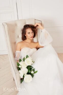 Robe De Mariée Bustier -Soiree Blanche Boutique Zafiro10