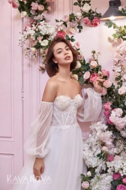 Robe De Mariée Bustier -Soiree Blanche Boutique Zafiro3