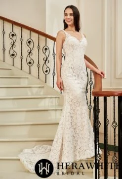 Robe De Mariée Fourreau A Dentelle Florale -Soiree Blanche Boutique ac4aa49e91