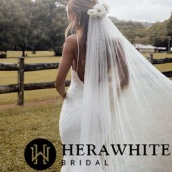 Voile De Mariée Long Perlée -Soiree Blanche Boutique be3aadc718