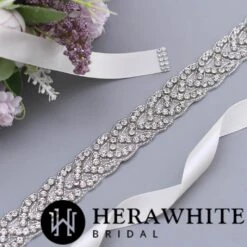 Ceinture De Mariée Cristaux Croisés 4 Ceinture De Mariée Cristaux Croisés -Soiree Blanche Boutique d54c4b4ea6