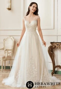 Robe De Mariée A à Encolure Cœur Illusion Et Dentelle 9 Robe De Mariée A à Encolure Cœur Illusion Et Dentelle -Soiree Blanche Boutique d75dd49512