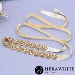 Ceinture De Mariage A Vagues 5 Ceinture De Mariage A Vagues -Soiree Blanche Boutique dddff6d421