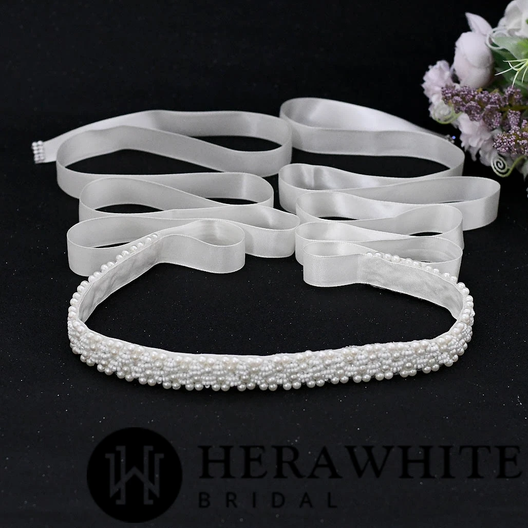 Ceinture de Mariée Perlée Ceinture De Mariée Perlée -Soiree Blanche Boutique efb01574be