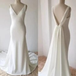 Robe De Mariée Sirène Simple Blanche -Soiree Blanche Boutique f1bb770e 19ec 487d 8c2c fe74944f0bb0