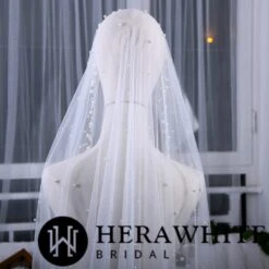 Voile De Mariage Long Perlée -Soiree Blanche Boutique f51e4dd43f